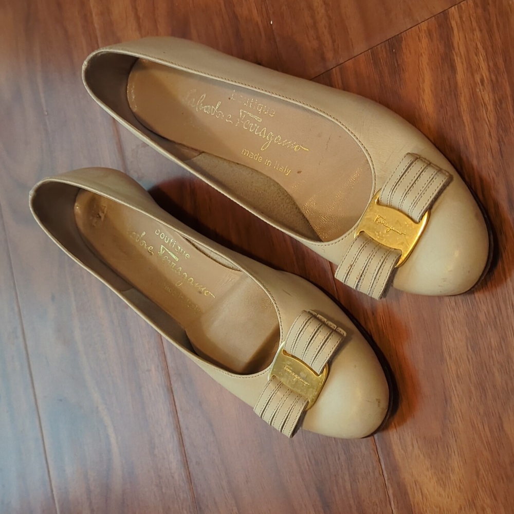 Bone Color Ferragamo size 5B/35